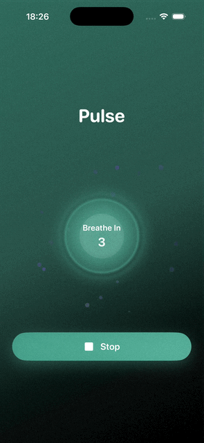 Pulse breathing animation